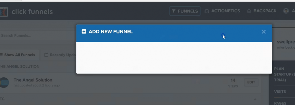 add new funnel