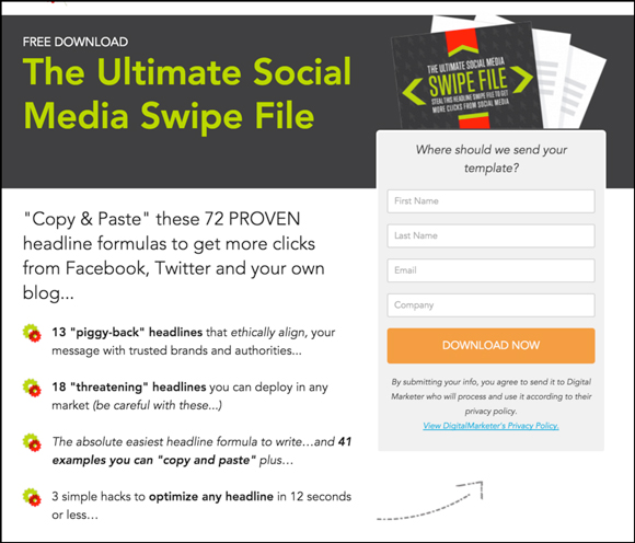 ultimate social media swipe file