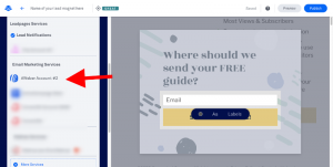 Integrate AWeber and Leadpages