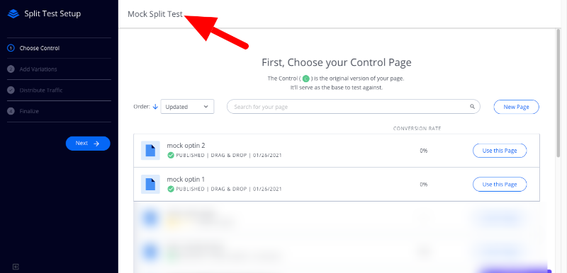 leadpages split test 1