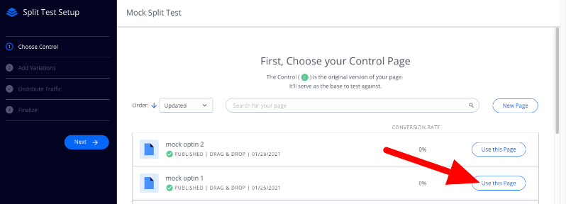 leadpages split test 2