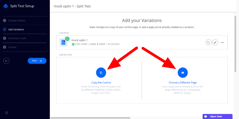 leadpages split test 3