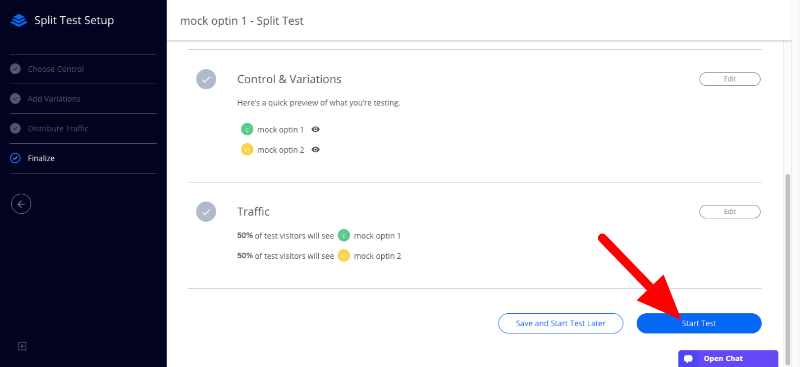 leadpages split test 5